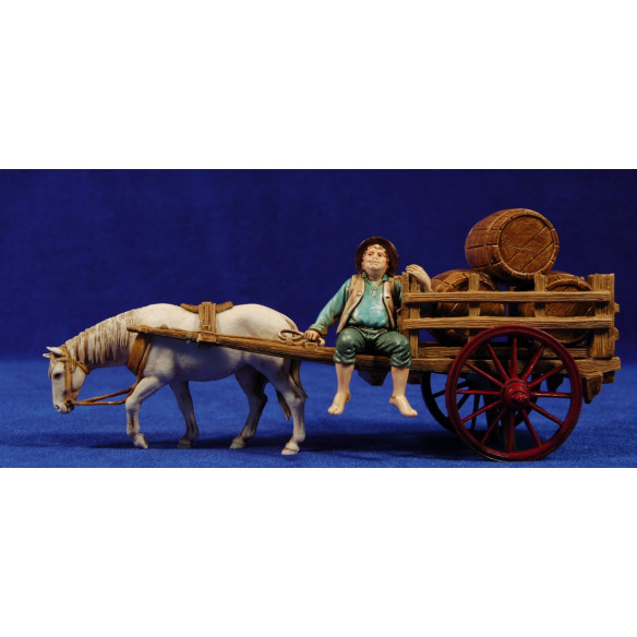 Cart with wine boots 10 cm plastic Moranduzzo - Landi 700 style