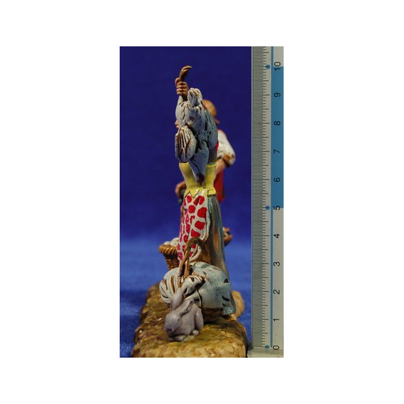 Grupo Campesinos vendiendo 10 cm plástico Moranduzzo - Landi estilo 700