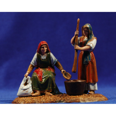 Gruppo donne con pestello 10 cm plastica Moranduzzo - Landi stile arabo