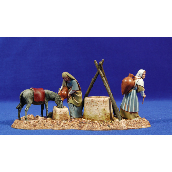Grup dones  gerres ase  i pou 10 cm plàstic Moranduzzo - Landi estil ebraic