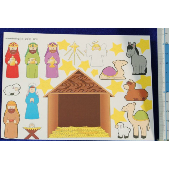 Nacimiento stickers 4 cm vinilo