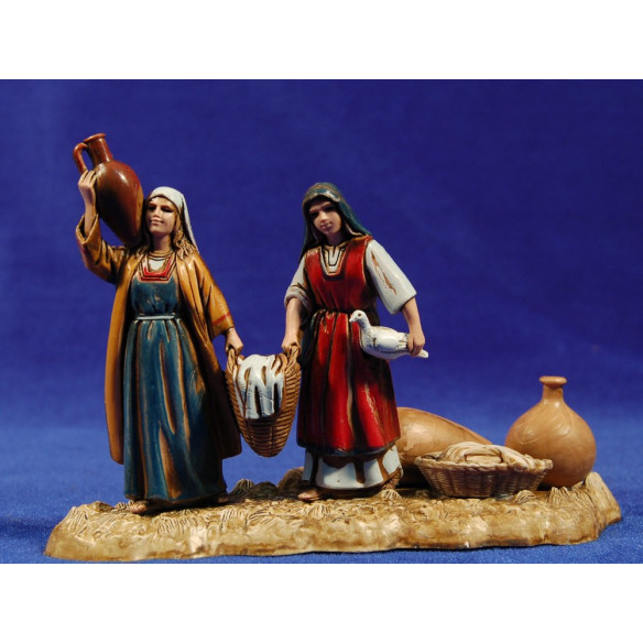 Donne con anfore 10 cm plastica Moranduzzo - Landi stile arabo