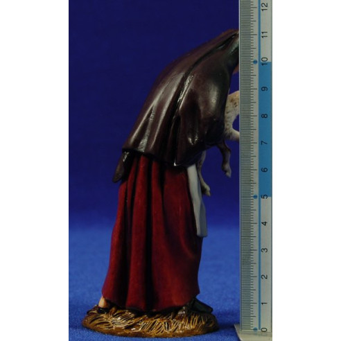 Donna con capra 12-13  cm plastica Moranduzzo - Landi stile 700