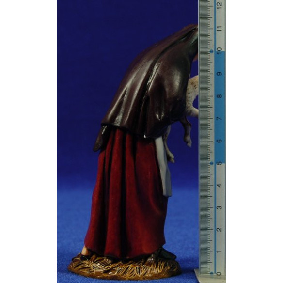Donna con capra 12-13  cm plastica Moranduzzo - Landi stile 700