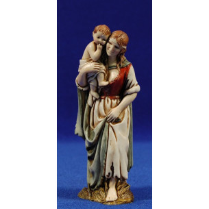 Woman with children on arms 12-13  cm plastic Moranduzzo - Landi 700 style