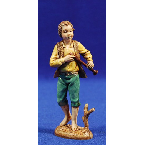 Niño flautista músico de pie M2 12-13  cm plástico Moranduzzo - Landi estilo 700