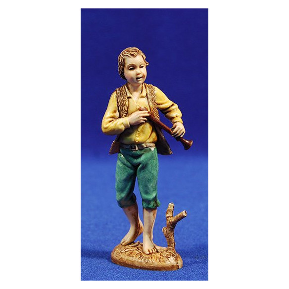 Niño flautista músico de pie M2 12-13  cm plástico Moranduzzo - Landi estilo 700