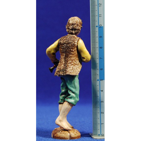 Niño flautista músico de pie M2 12-13  cm plástico Moranduzzo - Landi estilo 700