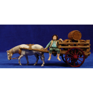 Cart with wine boots 10 cm plastic Moranduzzo - Landi 700 style