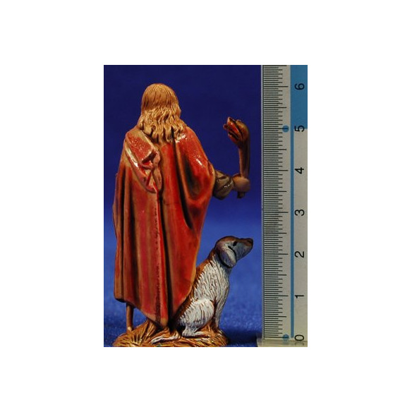 Pastor con torcha 6,5 cm plástico Moranduzzo - Landi estilo ebraico