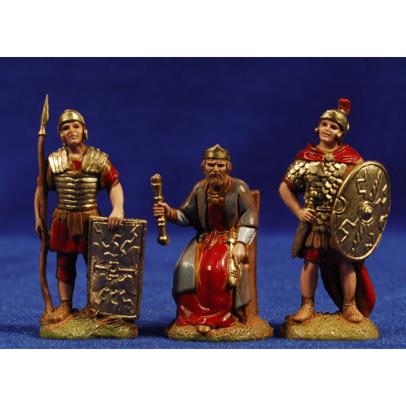 Soldati romani e erode  6'5 cm plastica Moranduzzo - Landi