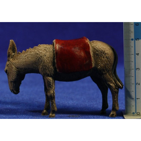 Group of 2 donkeys 10 cm plastic Moranduzzo - Landi