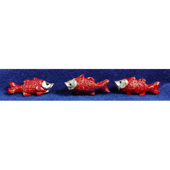 Peixos vermells 3 cm plàstic