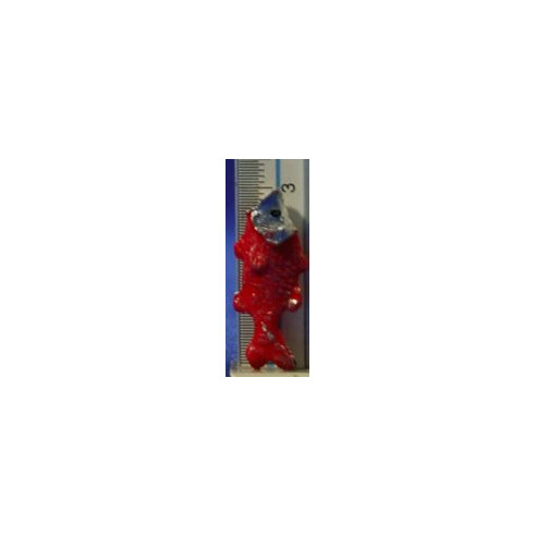 Pezes rojos 3 cm plástico