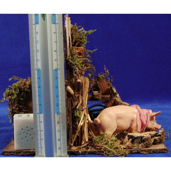 Cerdo movimento 9 cm plastica