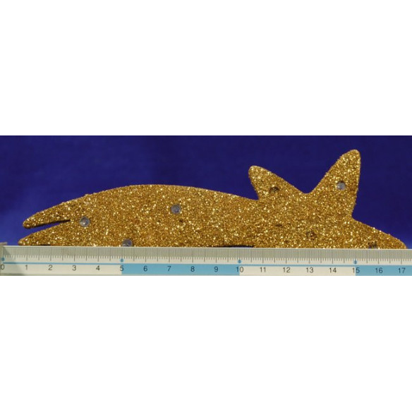 Stella oro natività illuminata 17 cm plastica