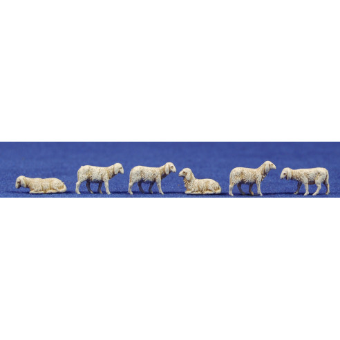 Gruppo pecore 3'5 cm plastica Moranduzzo - Landi