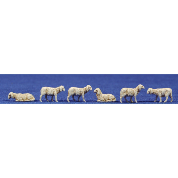 Gruppo pecore 3'5 cm plastica Moranduzzo - Landi