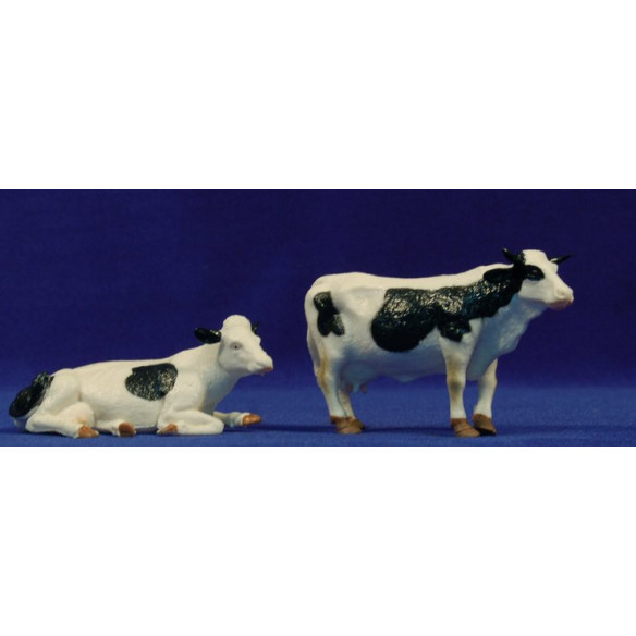Vaca 8 cm plástico