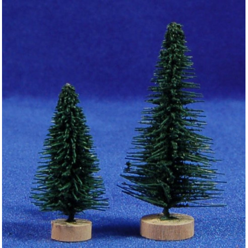 Abete verde 5-7 cm  plastica