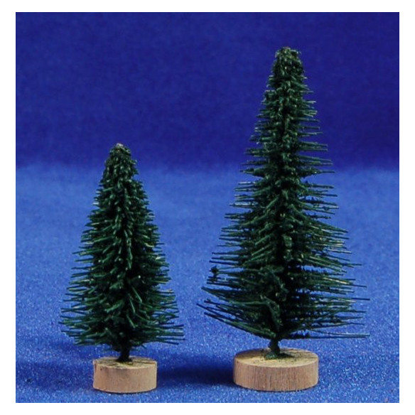 Abete verde 5-7 cm  plastica
