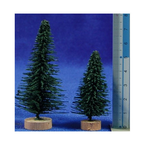 Abete verde 5-7 cm  plastica