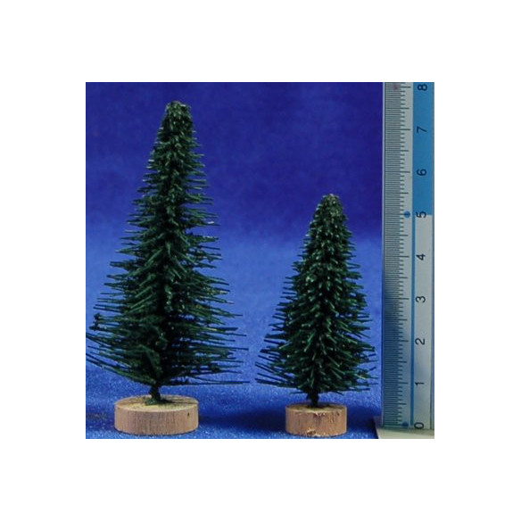 Abete verde 5-7 cm  plastica
