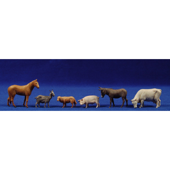 Gruppo di animali 6 cm plastica Moranduzzo - Landi