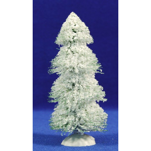 Abete nevicato 15 cm  plastica