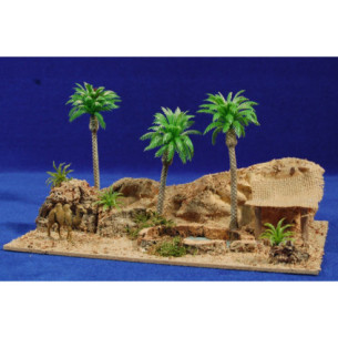 Oasis amb camell 26x18x13 cm plàstic