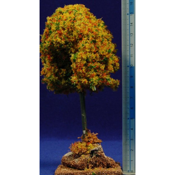 Albero autunnale giallo 15 cm plastica