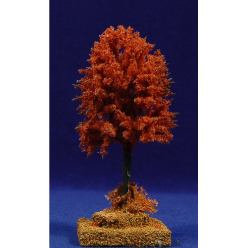 Tree autum red 15 cm plastic