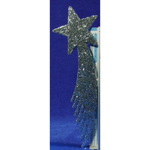 Estrella plata 25 cm plàstic