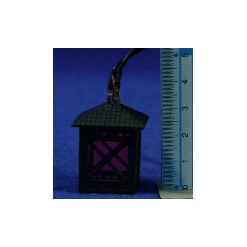 Lampada luce rossa a batteria 3,5 cm metallo