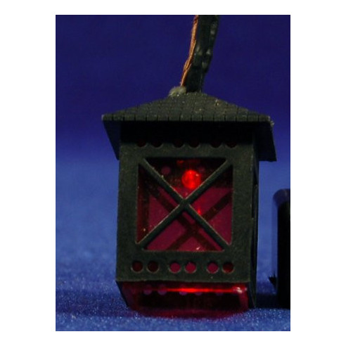 Lampada luce rossa a batteria 3,5 cm metallo