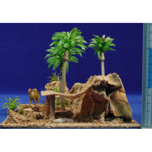 Oasis amb camell 26x18x13 cm plàstic