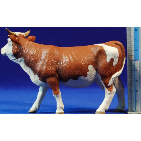 Vaca simmental 10 cm plàstic qualitat