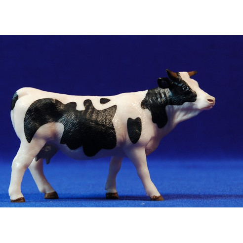 Cow white-black 10 cm plastic quality