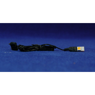 Bombilla led azul con cable 1 cm plastico