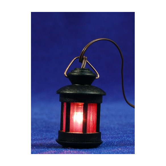 Lampada di piede luce rossa 3,5 cm plastica