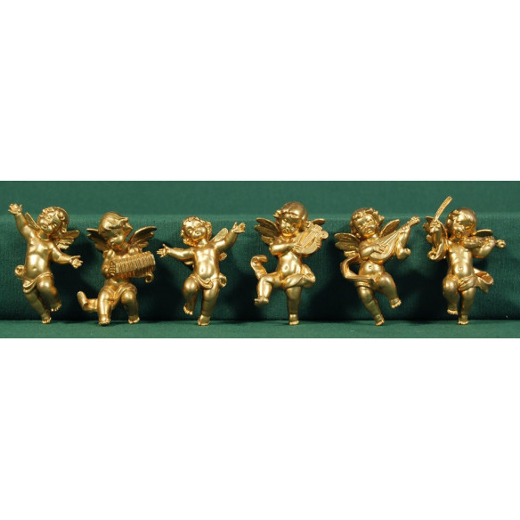 Angelo musicanti appesi 6 cm plastico