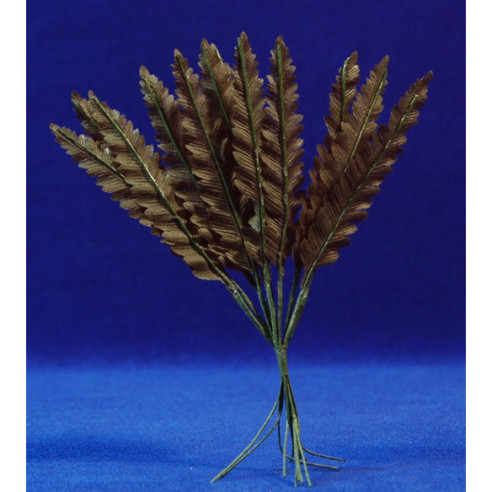 12 fulles palmera fosca 9 cm plàstic
