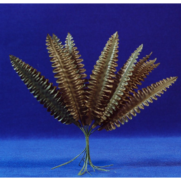 12 palm leaf dark 11 cm plastic
