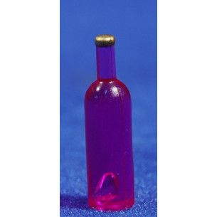 Bottle red wine 3,5 cm plastic