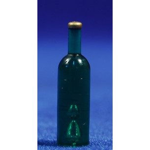 Botiglia verde 3,5 cm plastica