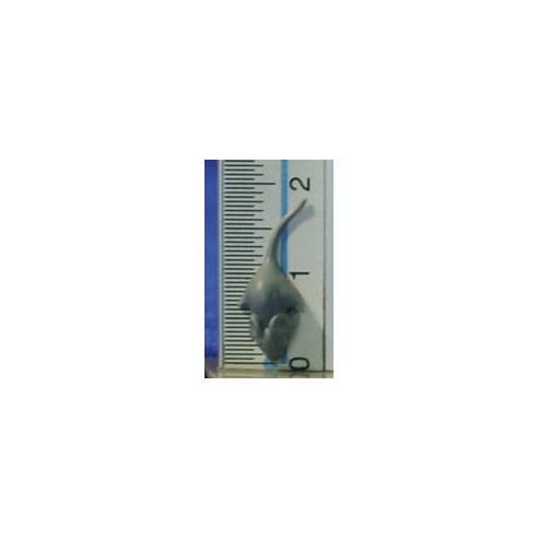 Topo con coda 1,8 cm plastica