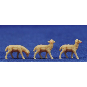 Pecora beige 3 cm plastica