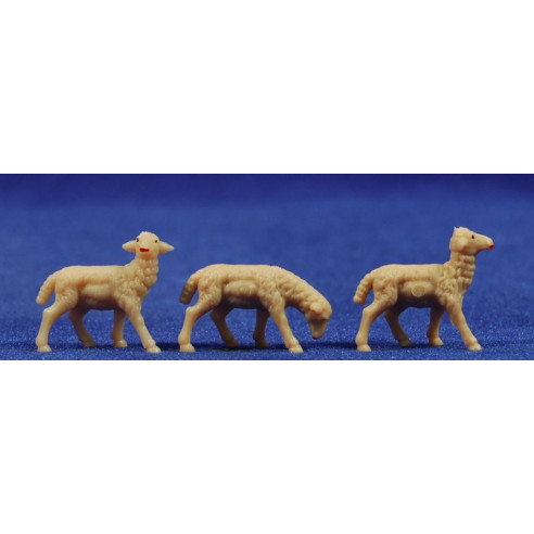 Lamb beige 5 cm plastic