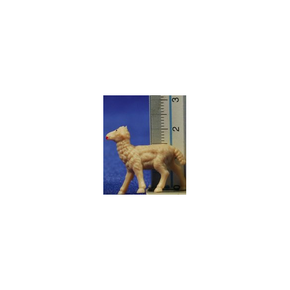 Lamb beige 5 cm plastic