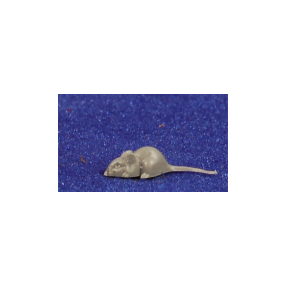 Ratón con cola 1,8 cm plástico